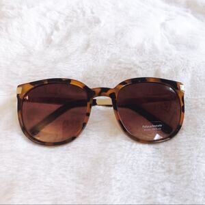 Isabel Tortoise Brown Round Fashion Sunglasses